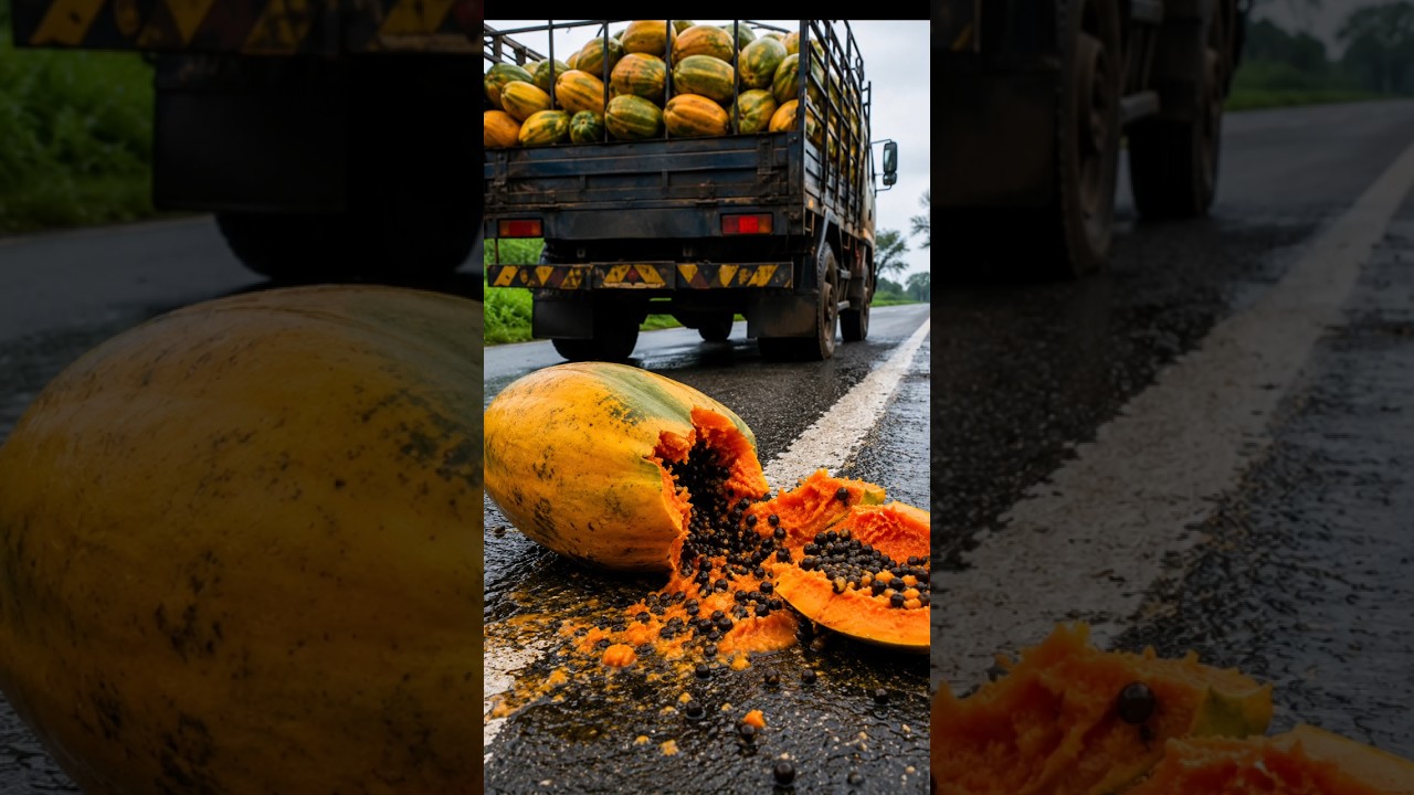 Have You Ever Looked at a Papaya Like This? 🥭 | A Reminder of Allah's Creation