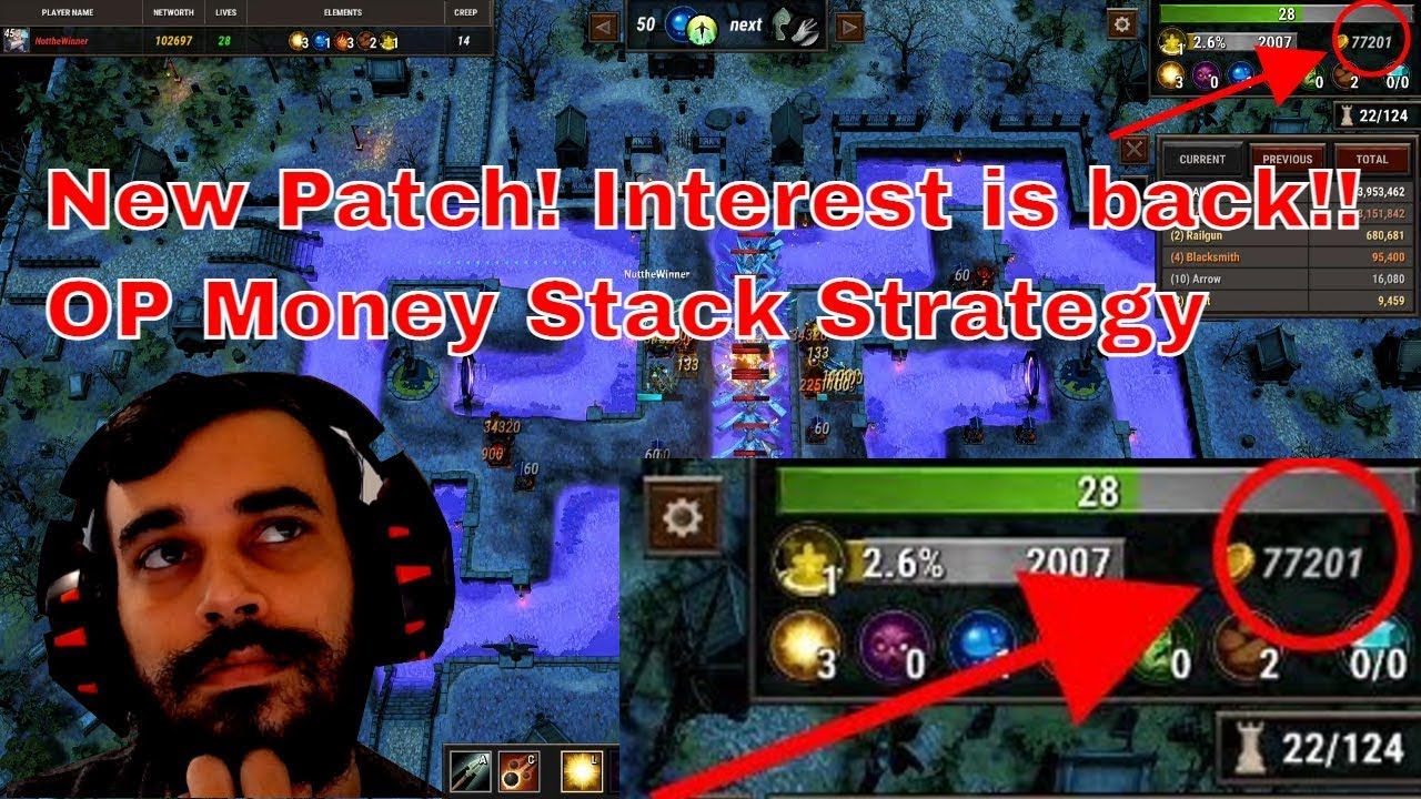 Element TD 2 New Update! Interest is back and Money Tower Builds are OP again!!!! Patch, Meta build!