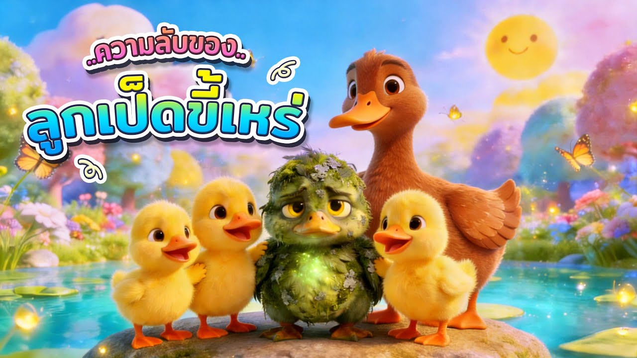 ทำไมลูกเป็ดตัวนี้ถึงเป็นสีเขียว? มาดูความลับกัน! | The Ugly Duckling’s Secret | นิทานสำหรับเด็ก