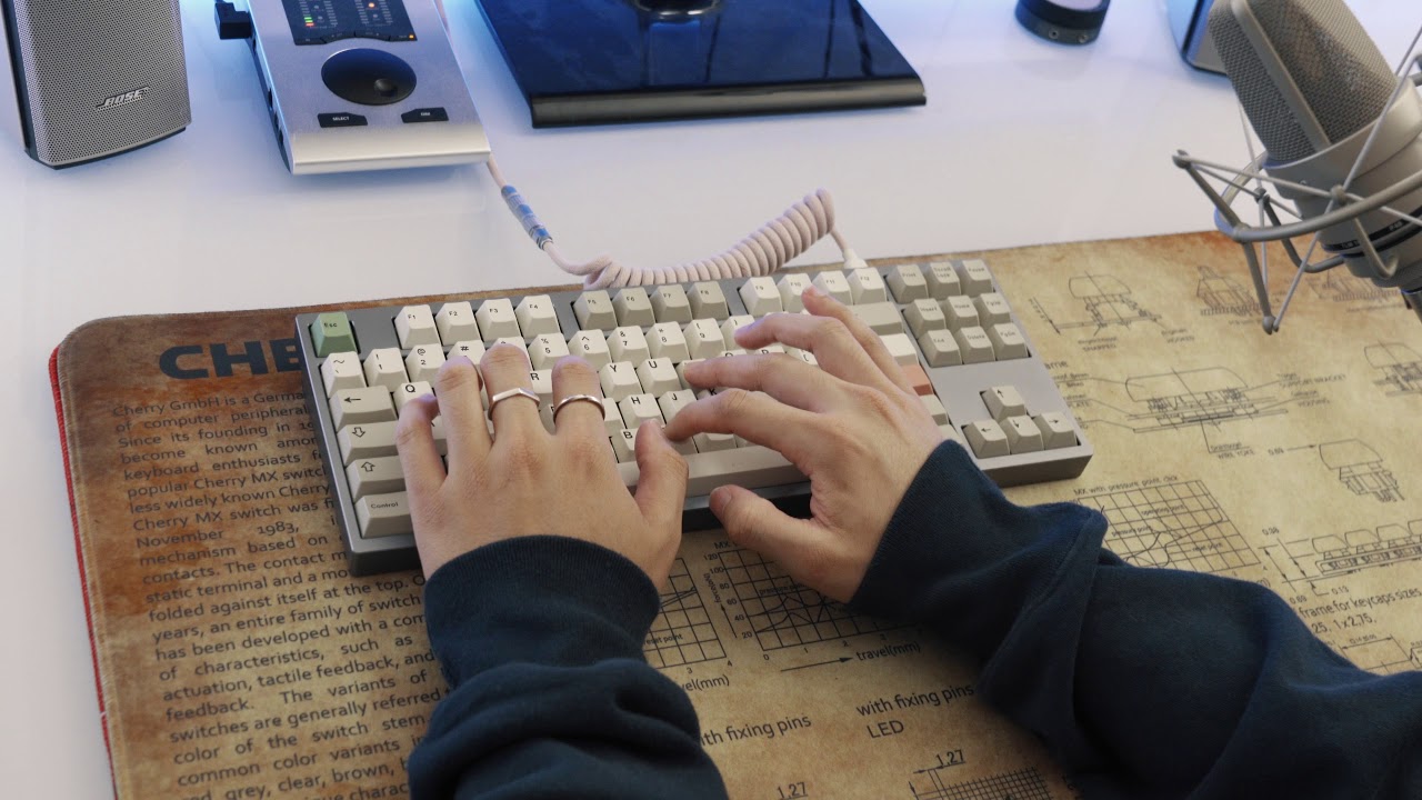 KBD8X MII Proto with lubed KBDfans T1 Switches Typing Sounds