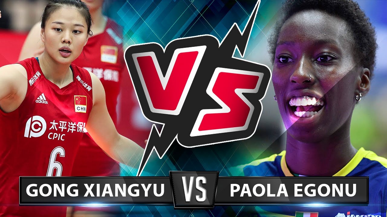 Gong Xiangyu vs Paola Egonu | Who's the BEST for you?| Amazing actions|Powerfull spikes | VNL 2019 |