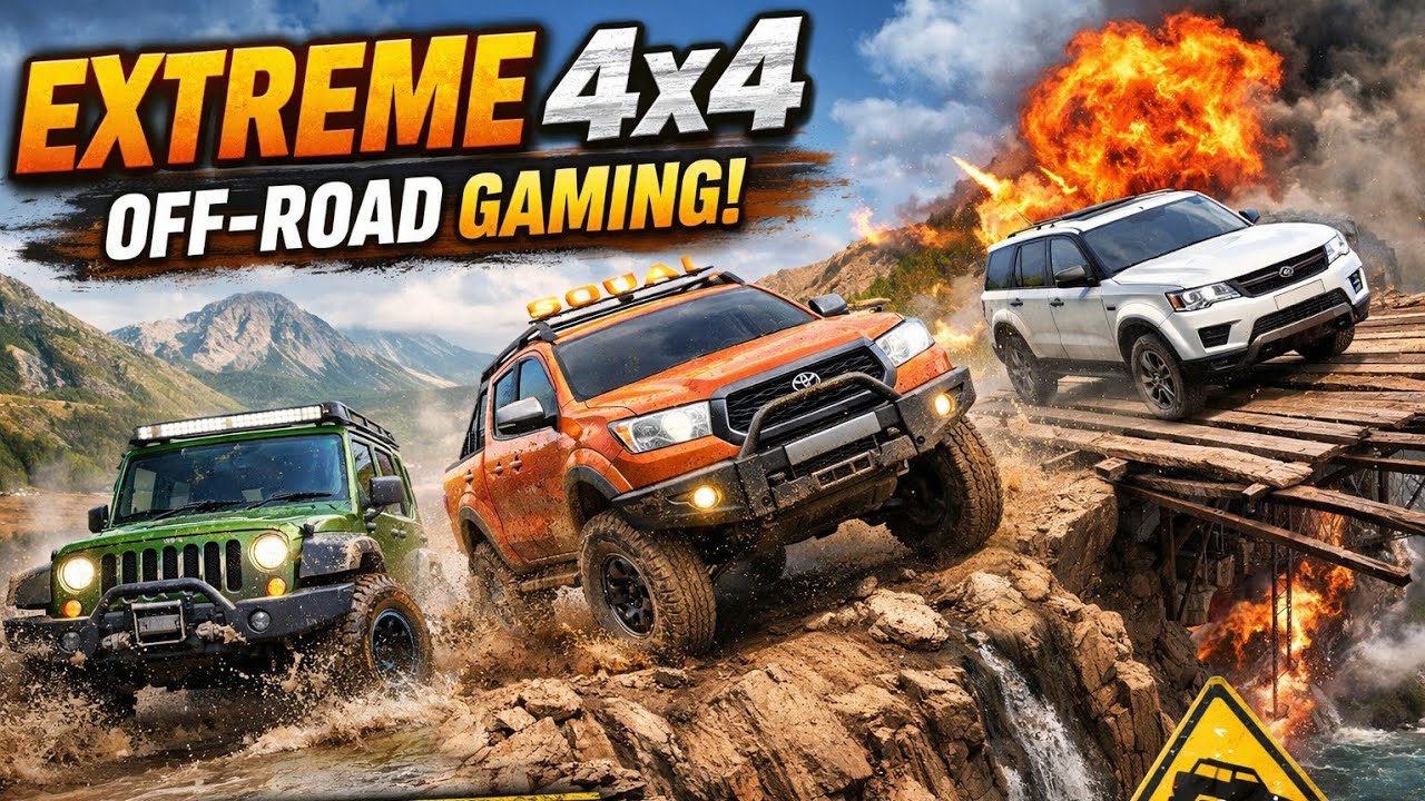 Extreme 4x4 Off-Road Gaming 🚙🔥 | Hills, Mud & Dangerous Tracks Adventure