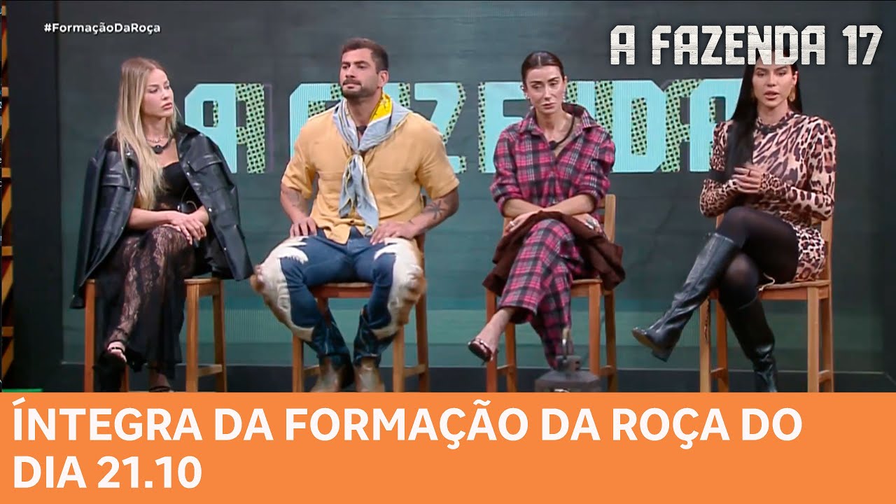 A FAZENDA 17: Assista a Integra da Formação da Roça do dia 21.10