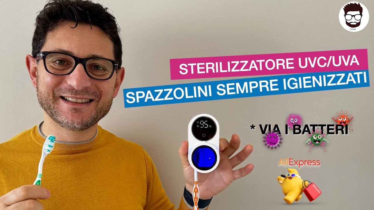 STERILIZZATORE PER SPAZZOLINI DA DENTI CON UVA-UVC E VENTOLA: TUO CON 15€