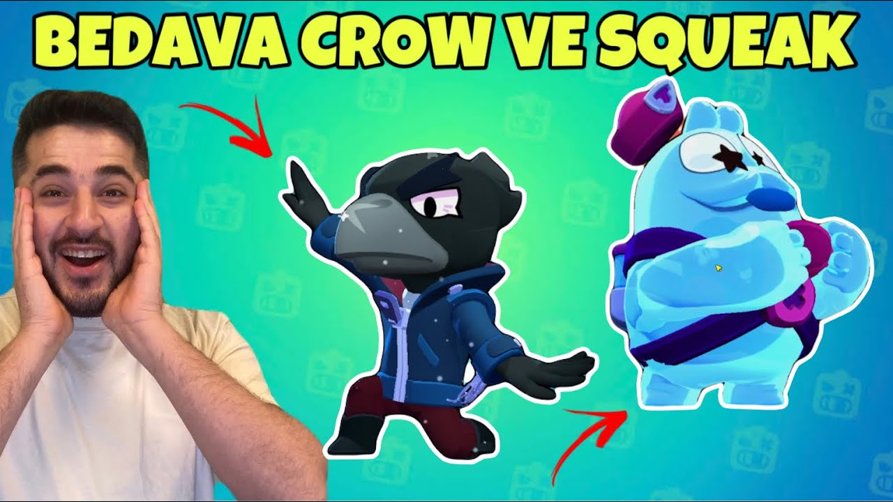 BEDAVAYA CROW VE SQUEAK KARAKTERLERİNİ ALDIK, MUHTEŞEM İKİLİ OLDULAR! -BRAWL STARS