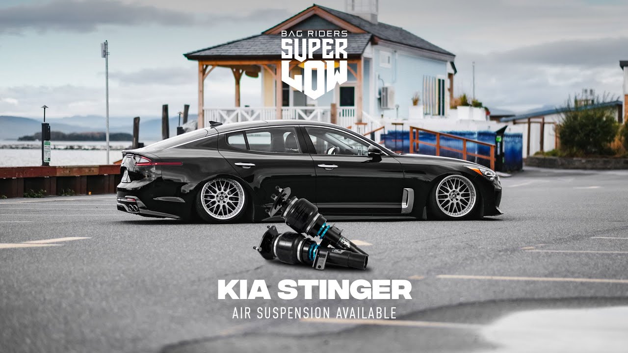 Bagged Kia Stinger | Super Low Air Suspension by Bag Riders