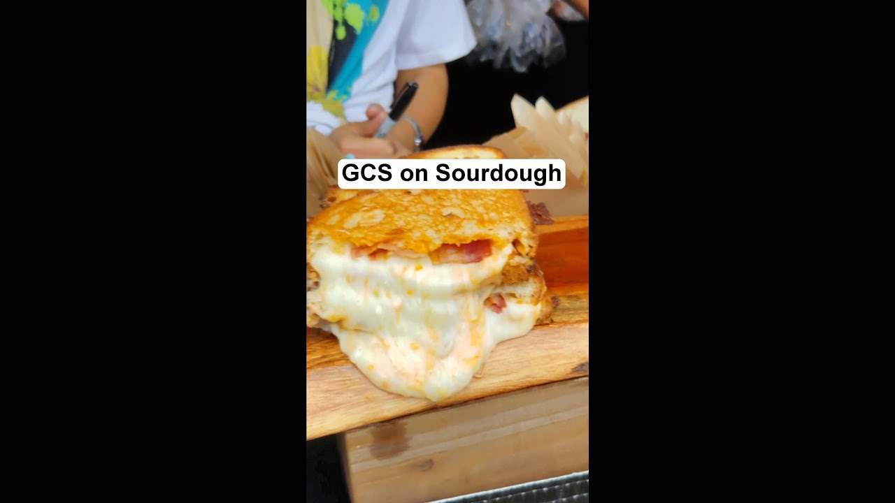 Foodie Grilled Cheese Station on sourdough at Sunset Market