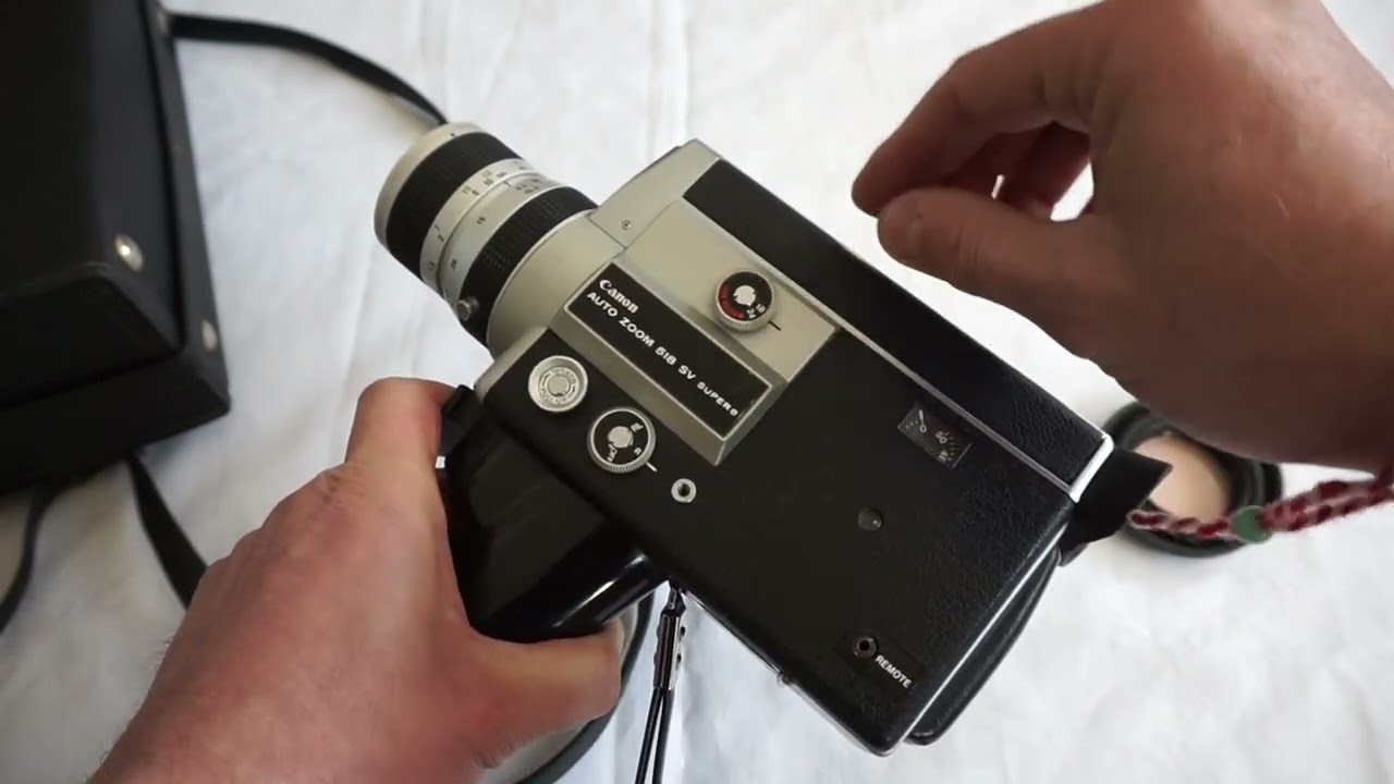 Canon Auto Zoom 518 SV Super 8 camera film testing + loading film | For sale + free WW shipping