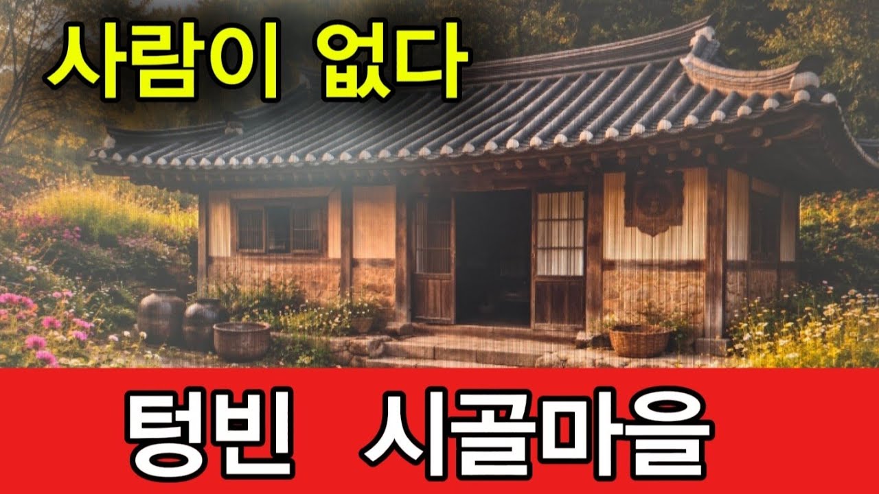텅텅 비어가는 시골마을 마을에 사람 구경하기 힘들어요 
