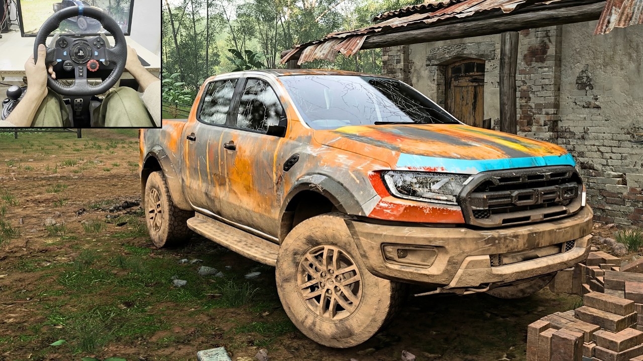Rebuilding Ford F-150 RAPTOR - Forza Horizon 5 - logitech g29 gameplay