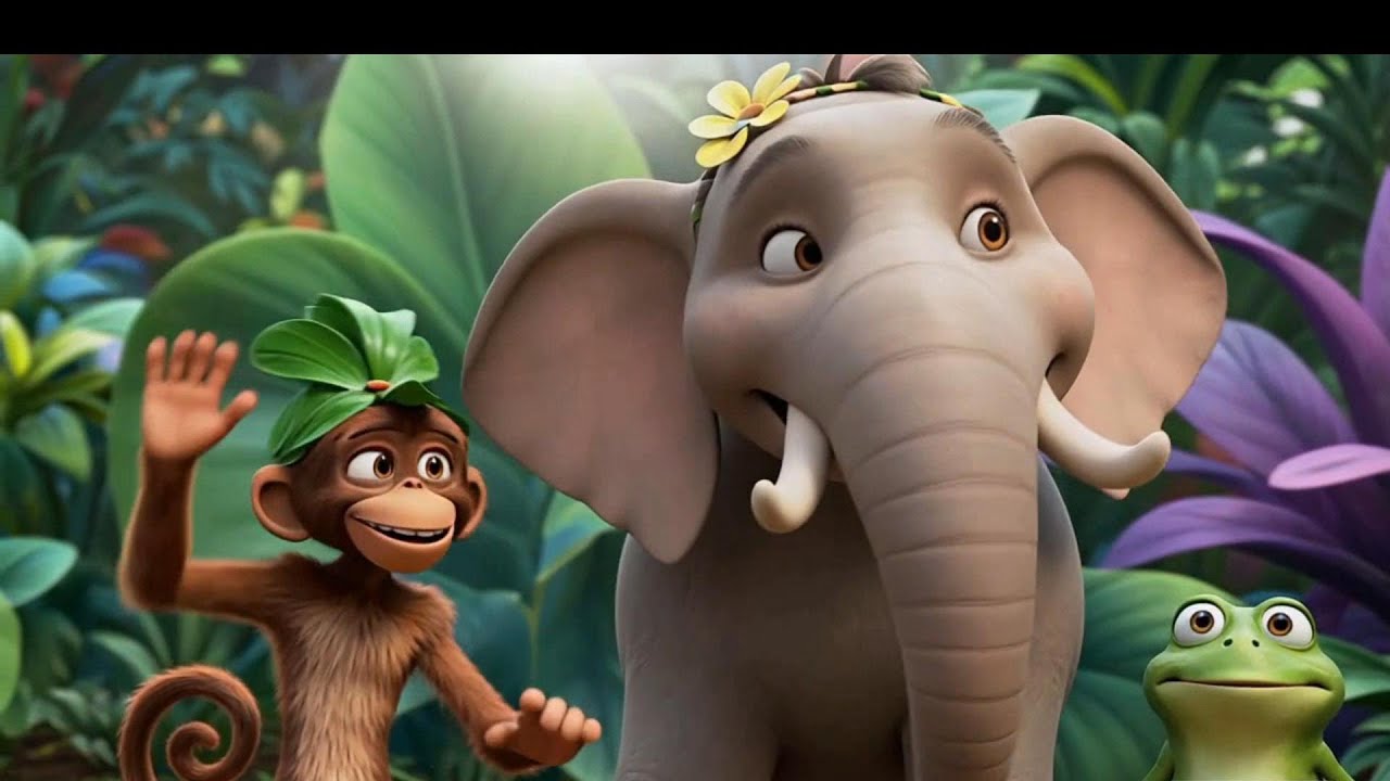 Clap-Clap Jungle 🐘🐒 | Fun Action Song for Toddlers (1–3 Years)