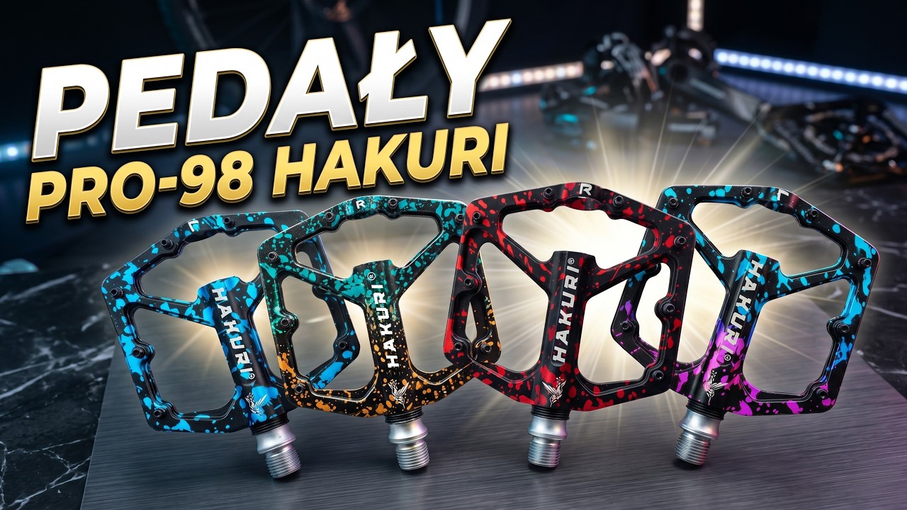 Pedały rowerowe HAKURI PRO-98 - aluminiowe pedały MTB ENDURO DOWNHILL