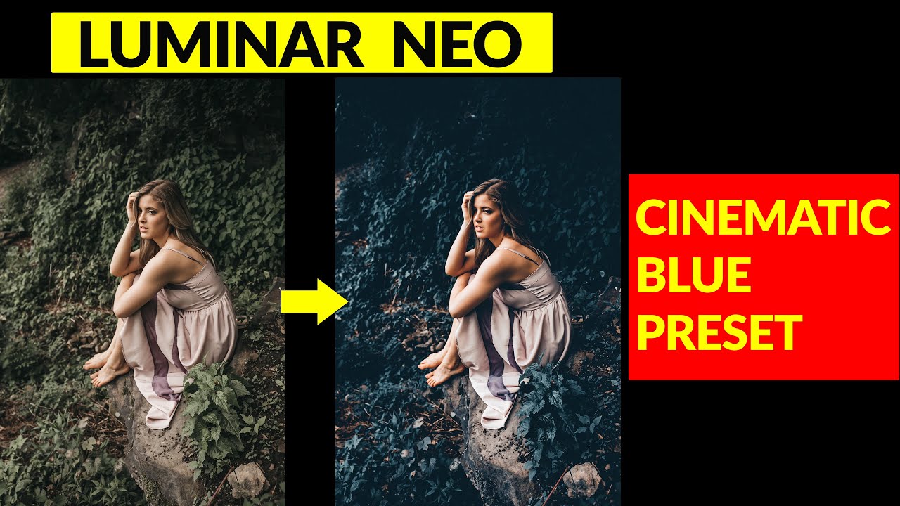 Luminar Neo. Create a cinematic blue preset with me!