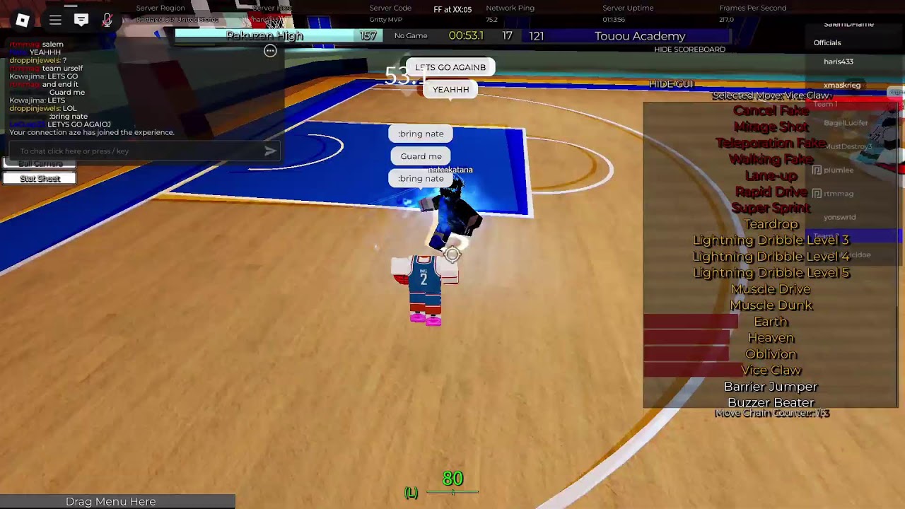 Too (Aomine + Izuki) vs Rakuzan (Hanamiya + Reo) [KNBI PLAYOFFS, QUARTERFINALS]