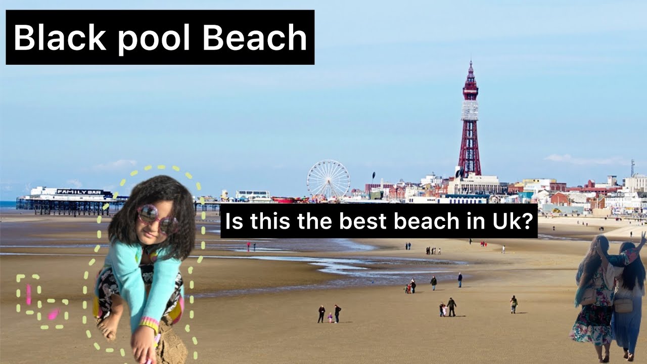 Blackpool Beach Vlog 2024 | Is this the best beach in Uk ? |  summers in UK | Beaches in Uk