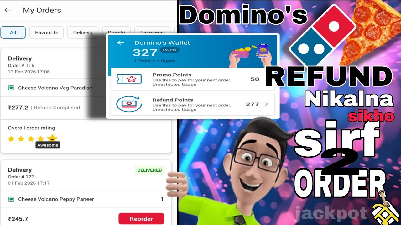 Domino’s Wallet me Refund kaise aata hai 🔥
