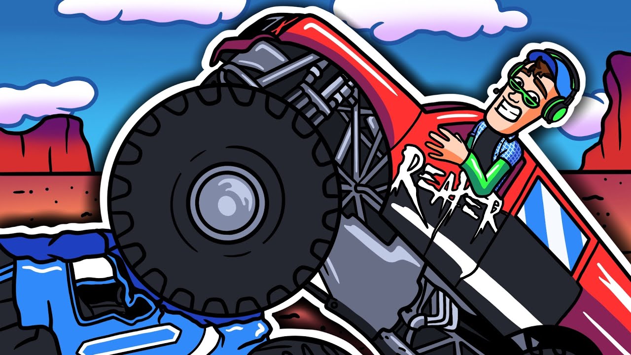 I USED MONSTER TRUCKS TO CRUSH MY FRIENDS IN BEAMNG DRIVE!