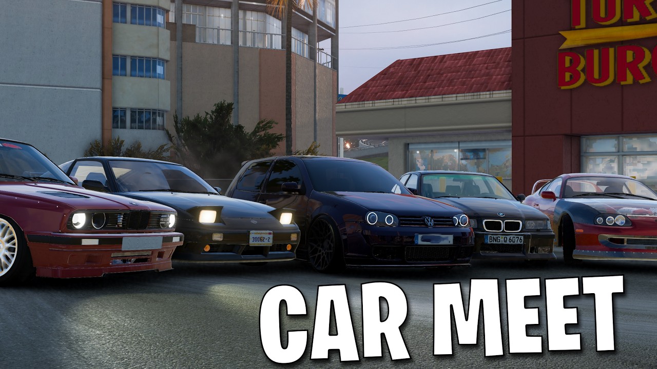 LA CAR-MEET CU GOLFU' | #BeamNG.DRIVE R.L.