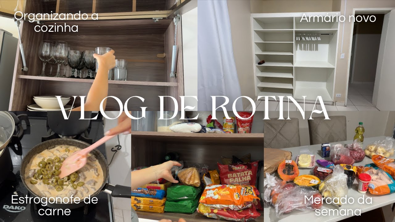 DE VOLTA PARA A ROTINA, ORGANIZANDO A COZINHA, ARMÁRIO NOVO, MERCADO E MAIS | Larissa Nascimento