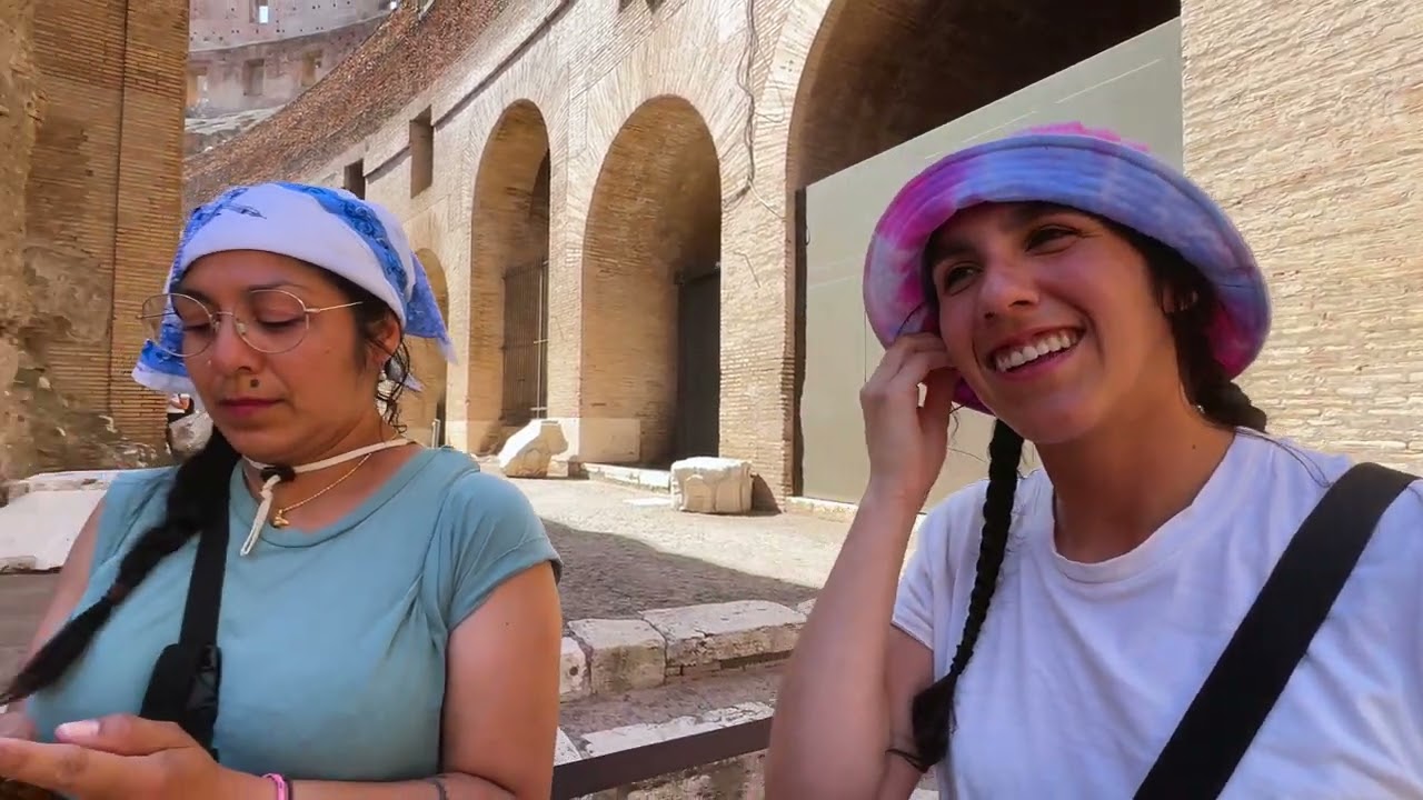 Colosseum + Trajans Forum (Rome Walking Tour) Italy Family Vlog