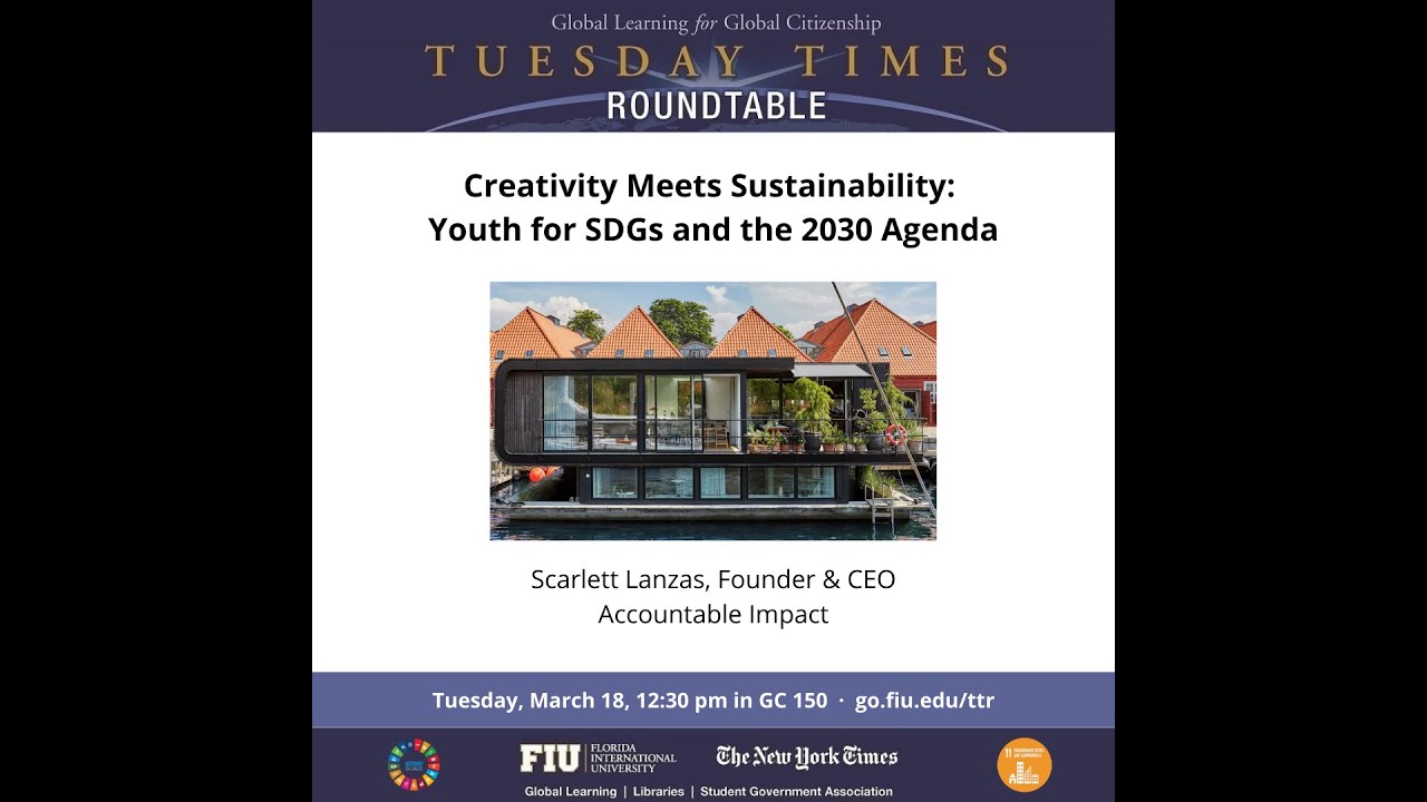 TTR: Creativity Meets Sustainability: Youth for SDGs and the 2030 Agenda