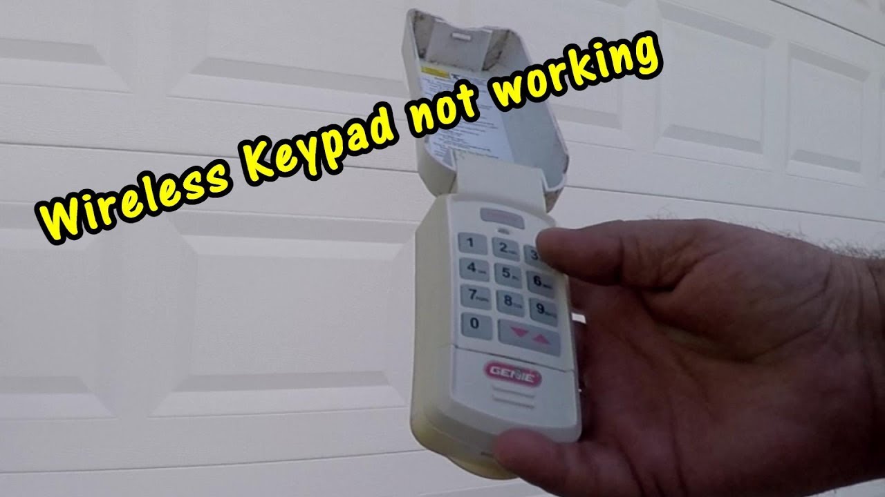 HOW TO REPAIR WIRELESS KEYPAD GARAGE DOOR | TROUBLESHOOTING KEYPAD