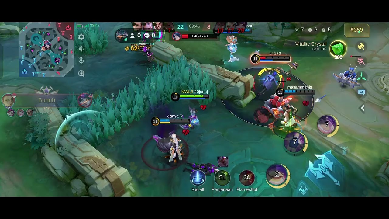 Bocil Nana. hard games v new hero. #mlbb #mlbbgoldenmonth 