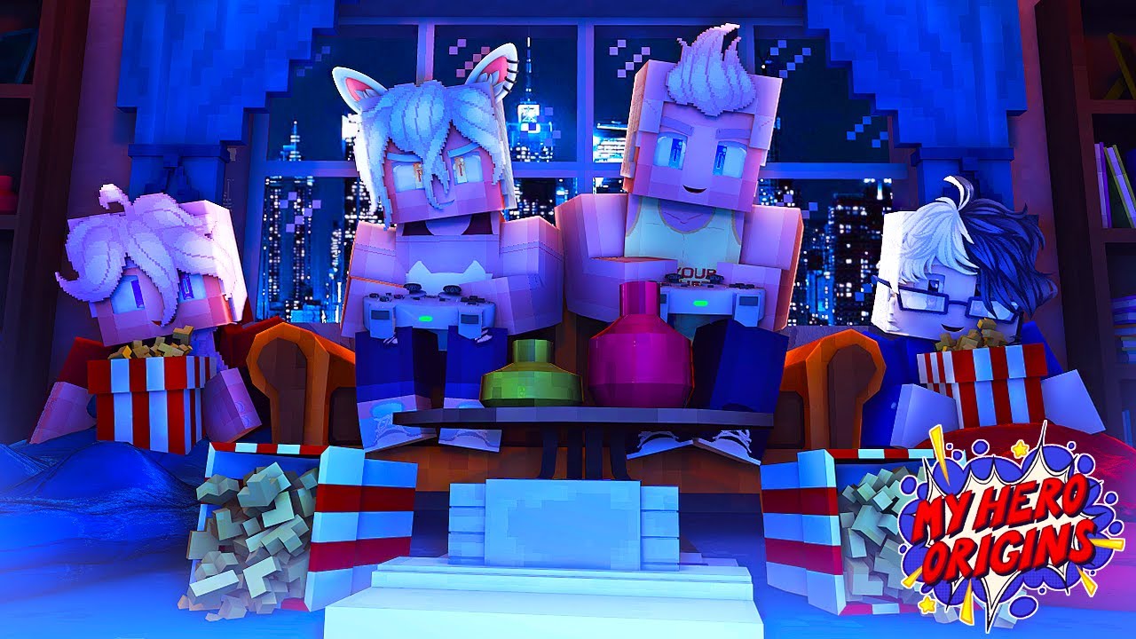 SLEEPOVER PARTY! - My Hero Origins - #7 (Minecraft Roleplay)