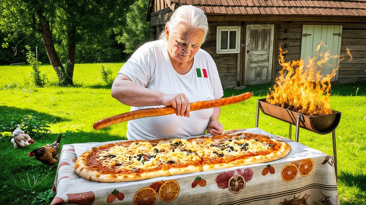 85-Year-Old Grandma & Son in CARPATHIAN Village. Hard Mountain Farming Life & Secret Family Recipe