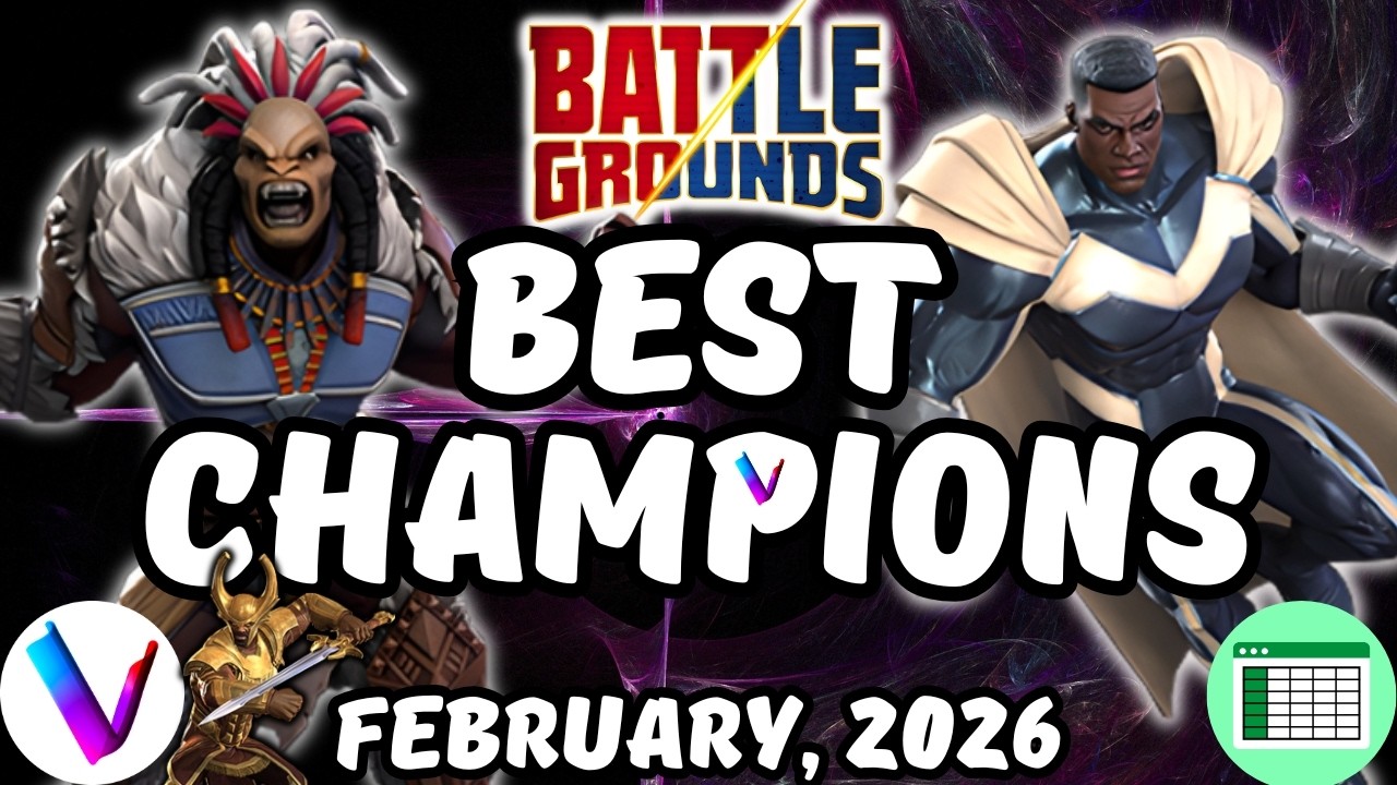 The Best Champions For Battlegrounds Ranked & Vega's Tier List - M'Baku Blue Marvel Heimdall  MCoC
