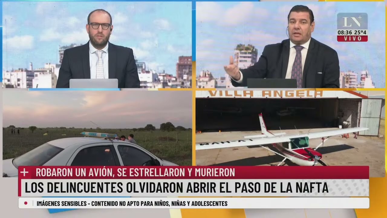 Robaron una avioneta en Chaco, se estrellaron y murieron: se incautó una pistola calibre 40