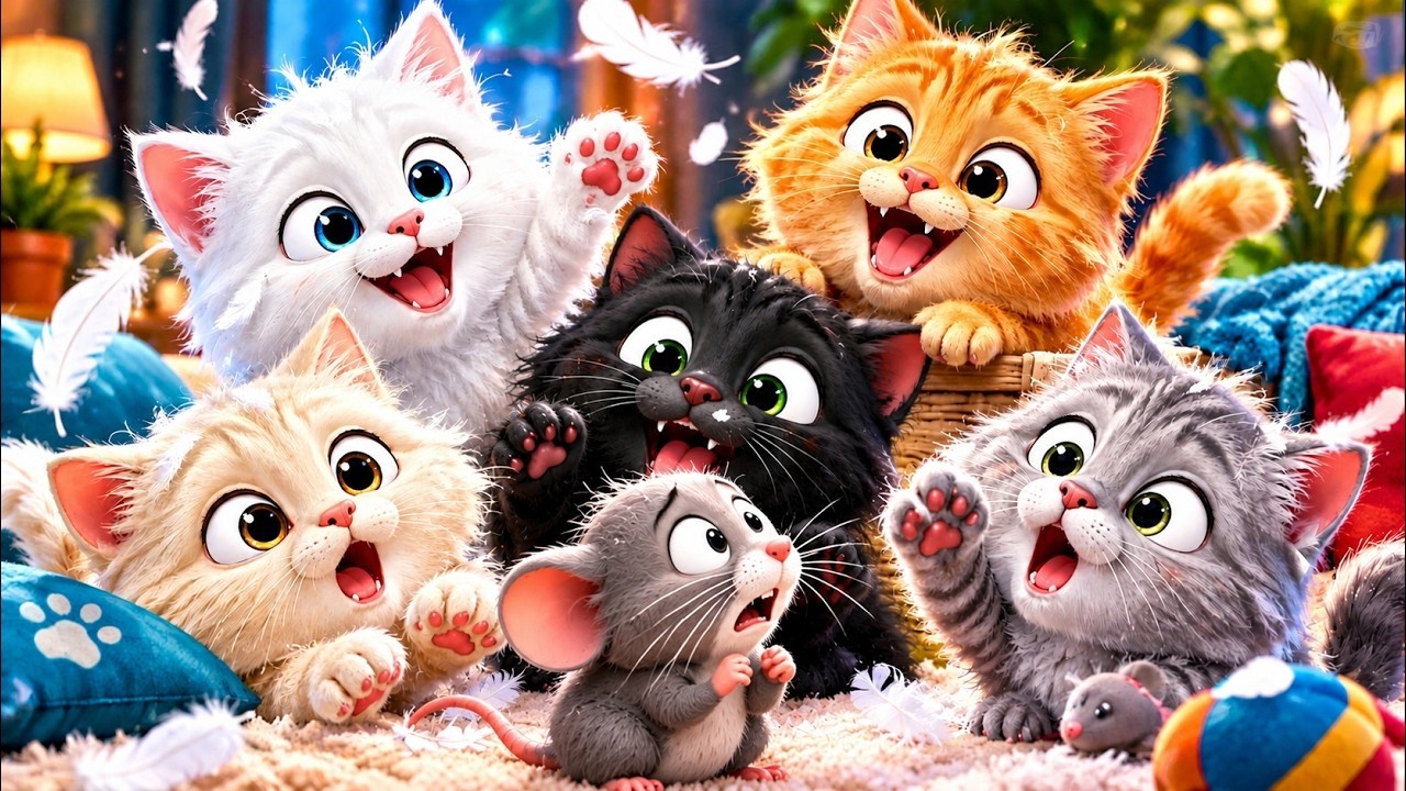 म्याऊ म्याऊ | Balgeet In Hindi | Meow Meow Billi Karti | Hindi Rhyme For Kids |