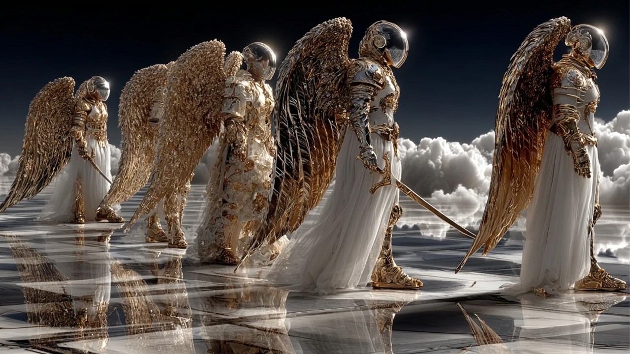 Heavenly City Above the Clouds ✨ Angelic Fantasy Ambience 4K | Heavenly Depths