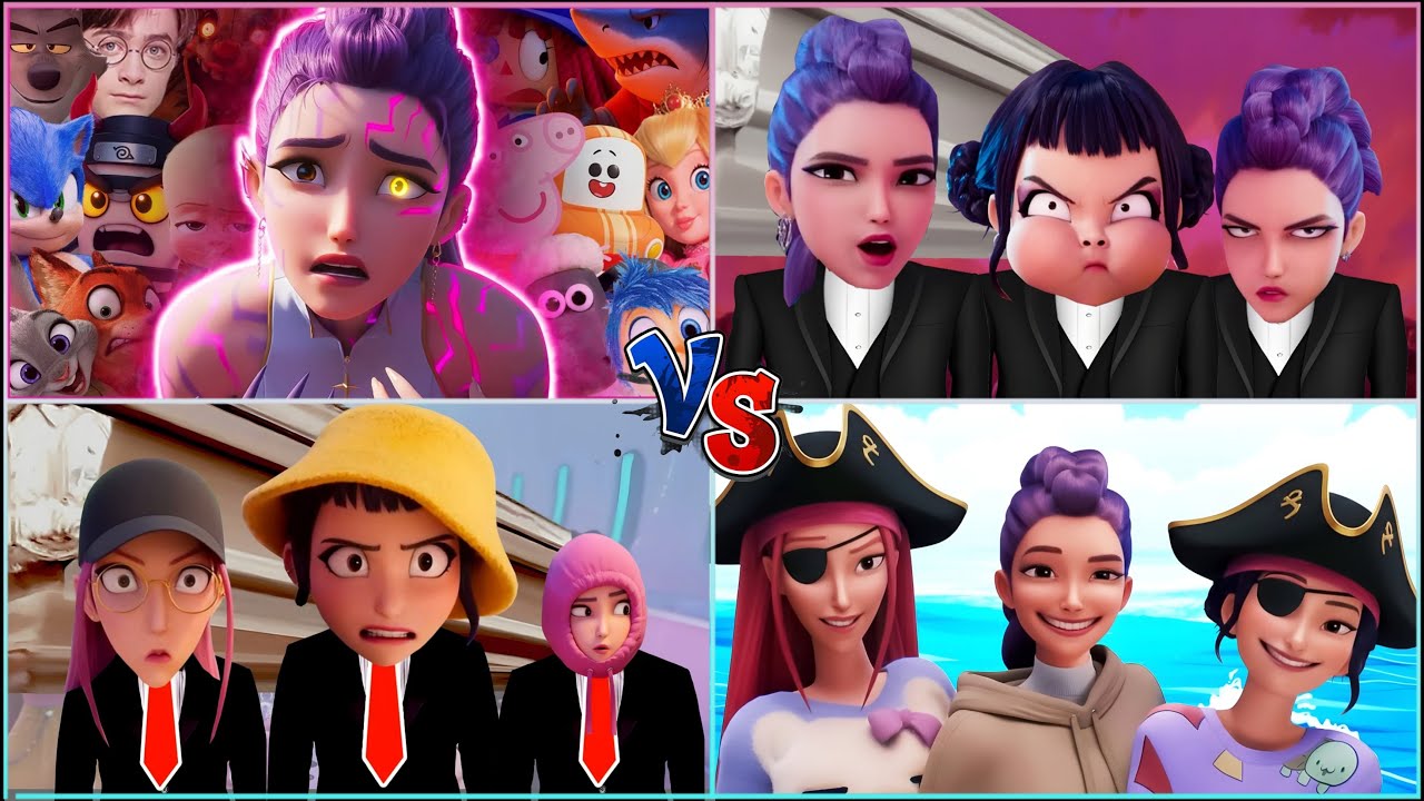 KPOP Demon Hunters 🆚 The Saja Boys : Tiles Hop