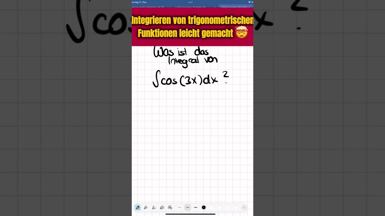 Die einfachste trigonometrische Stammfunktion ever 🤯✨ 
