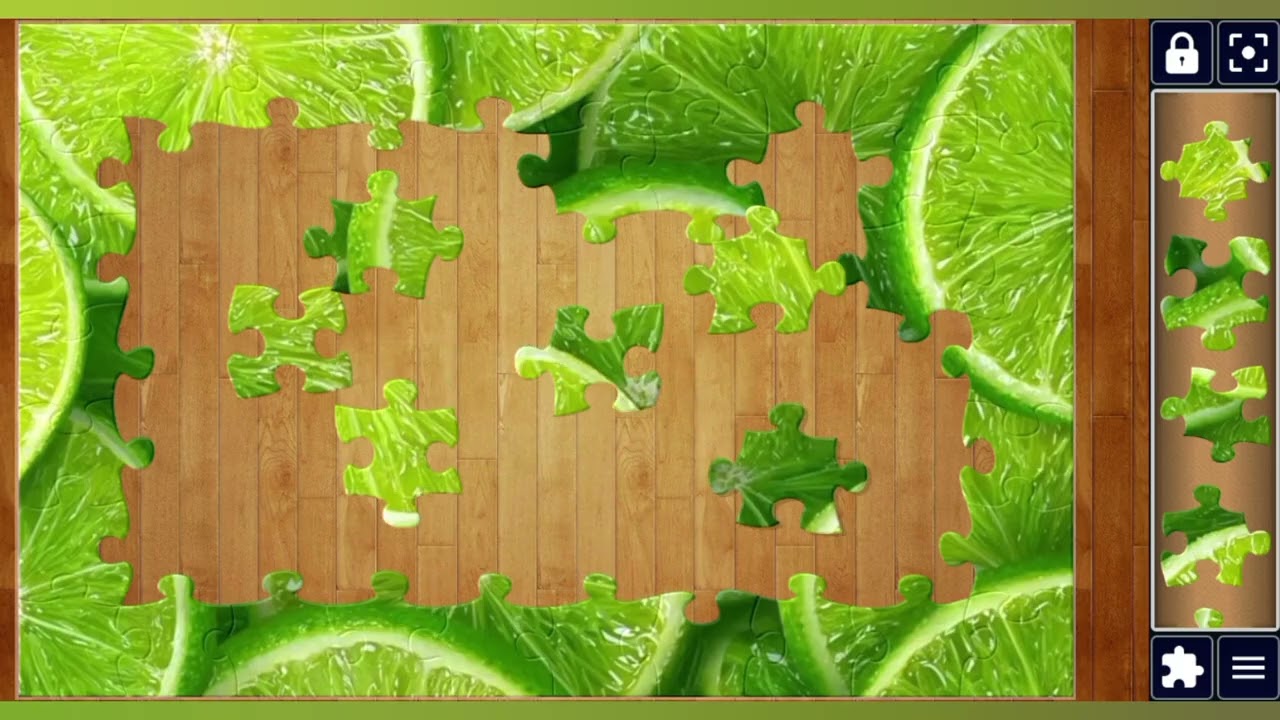 Zesty Green Lime Slices💚🍋‍🟩🧩 Fresh jigsaw puzzle🧩//@jigsawpuzzle45