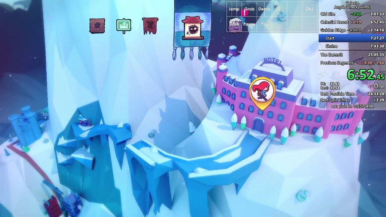 Celeste Any% in 24:58.023