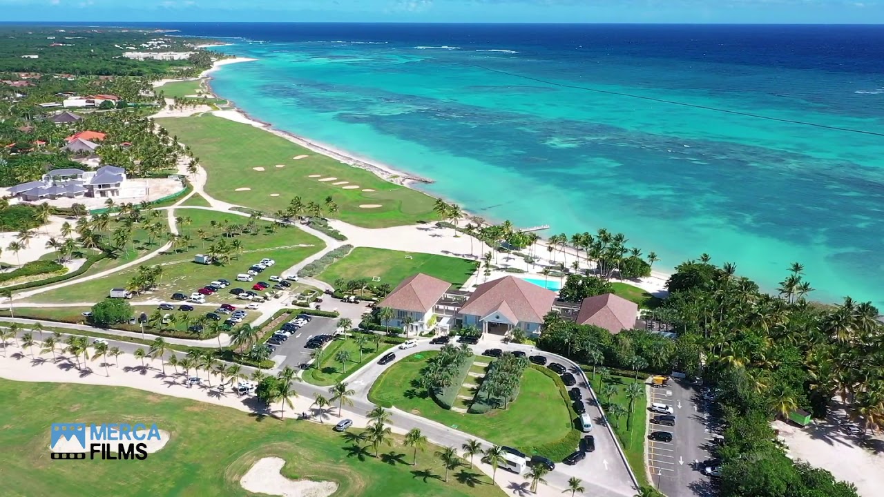 Punta Cana aerial view (Tortuga Bay, Playa Serena, La Cana Golf Club)