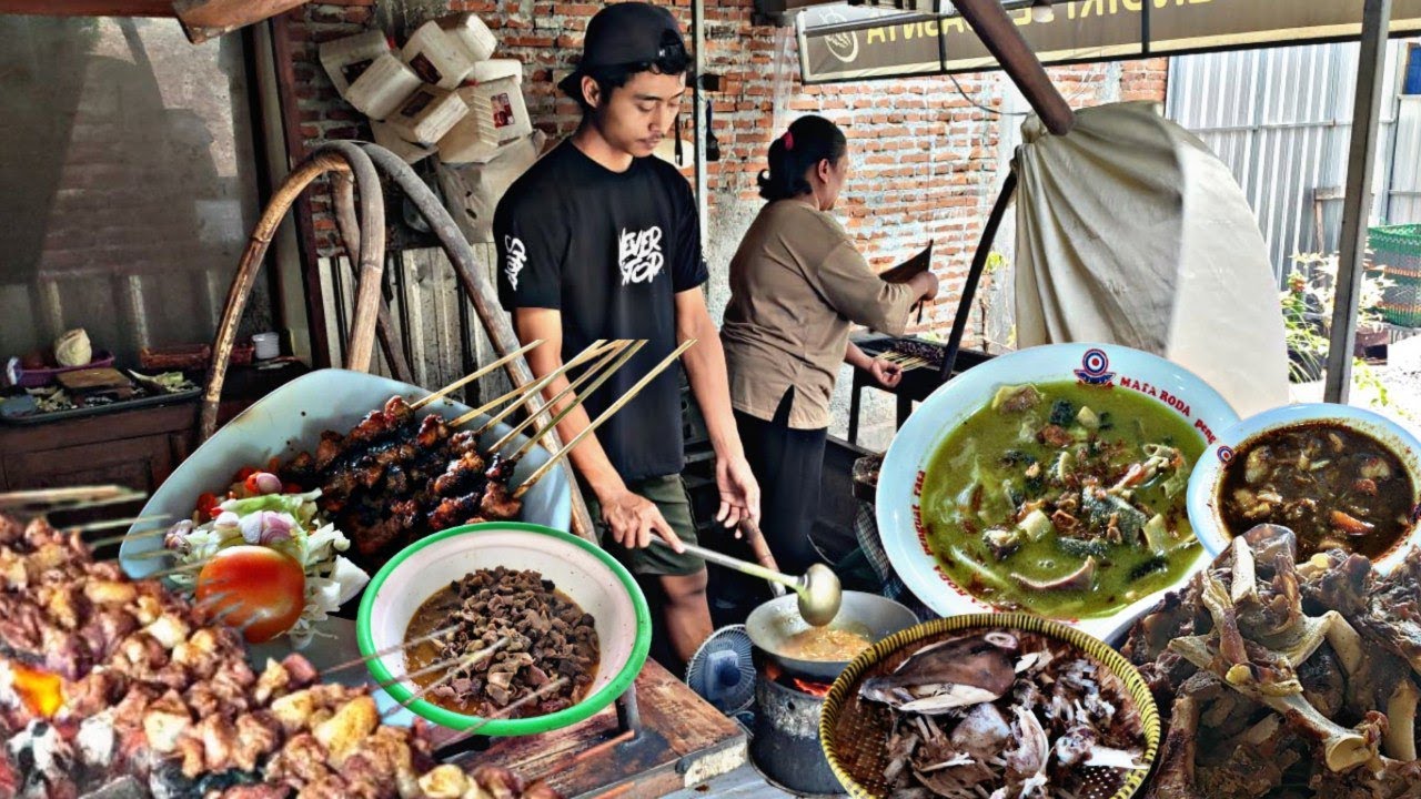 Empuk ! Murahnya Nyata Porsinya Jumbo ! Menu Perkambingan Cuma 12rban ! Bumbu Sate Kambingnya Mantab