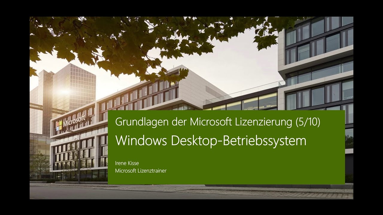 Grundlagen der Microsoft Lizenzierung: Windows Desktop-Betriebssystem | Microsoft