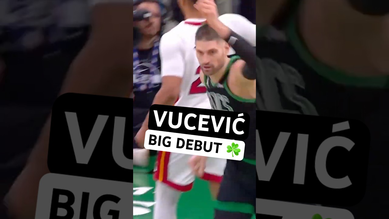 HIGHLIGHTS: Nikola Vucević SHINES in Boston Celtics debut ☘️ #nikolavucevic #bostonceltics #nba