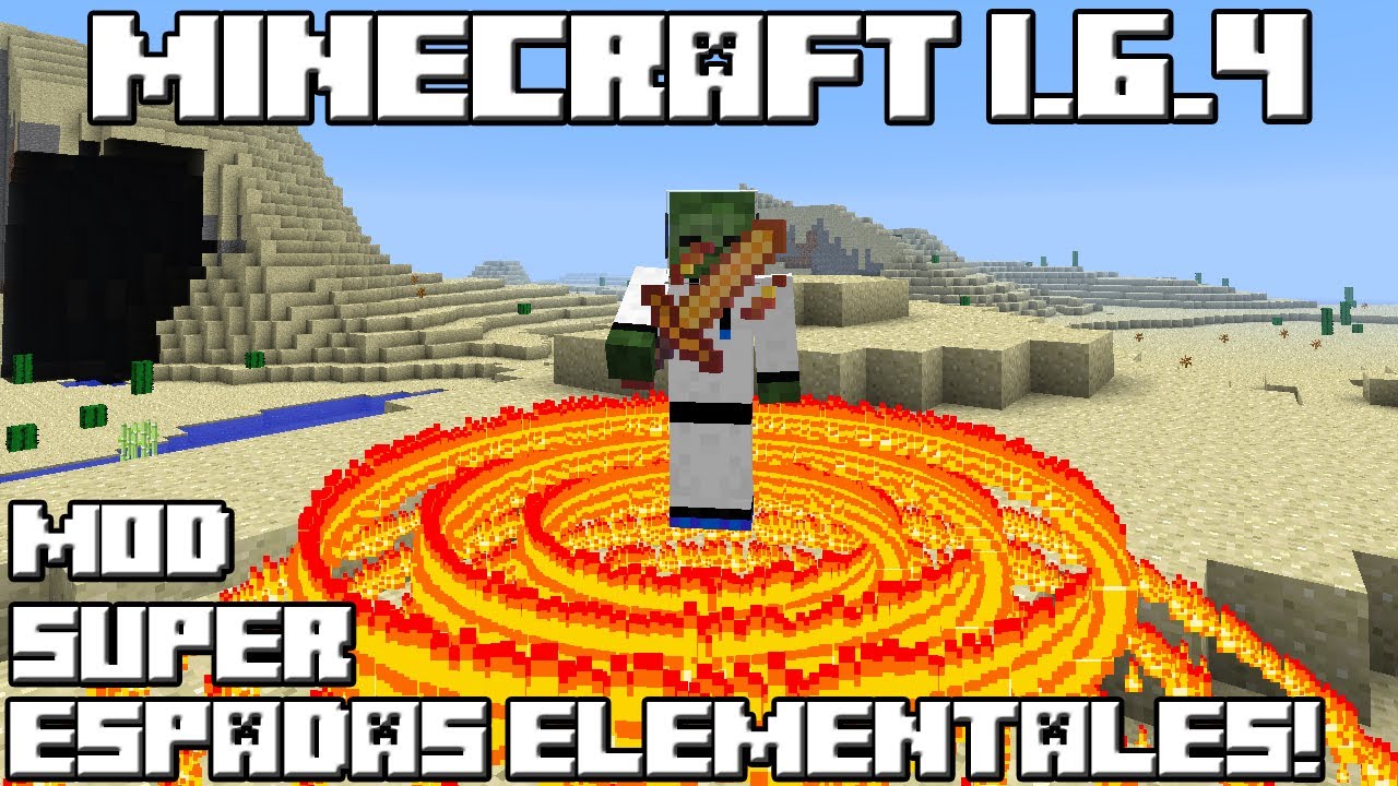 Minecraft 1.6.4 MOD SUPER ESPADAS ELEMENTALES!