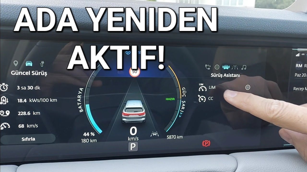 TOGG T10X V2 ADA (Adaptif sürücü sistemi) yeniden aktifleştirdim