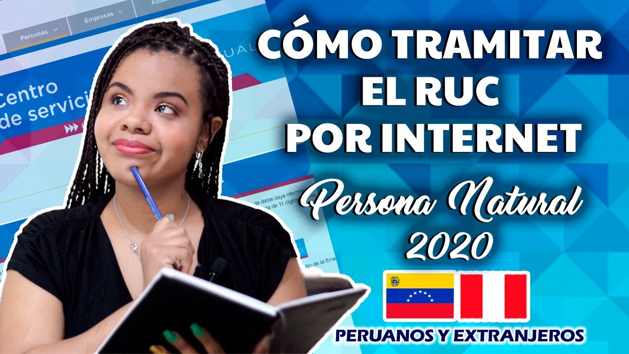 💻📝¿Como tramitar el RUC por INTERNET persona natural? SUNAT 2020 | Para PERUANOS Y VENEZOLANOS