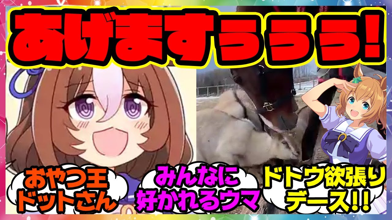 『ヤギたちに食糧を分け与える王、メイショウドトウ』に対するみんなの反応 ウマ娘プリティーダービー レイミン