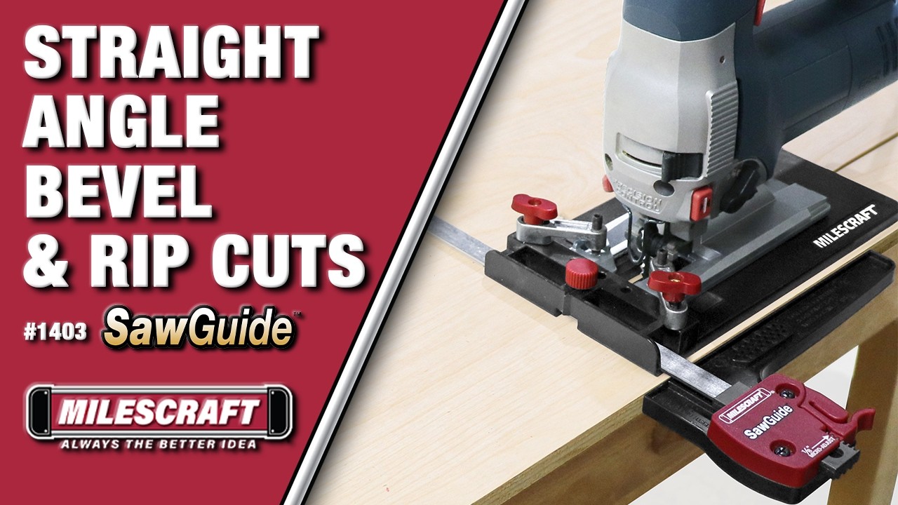 Milescraft 1403 SawGuide &mdash; вырезайте круги лобзиком или используйте в качестве направляющей для к...