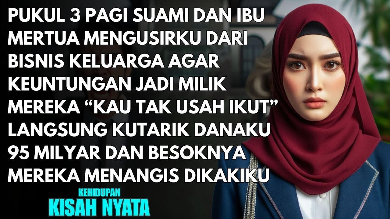 PUKUL 3 PAGI SUAMI DAN MERTUA MENGUSIRKU DARI BISNIS KELUARGA - LANGSUNG KUTARIK 95 MILYAR DANAKU