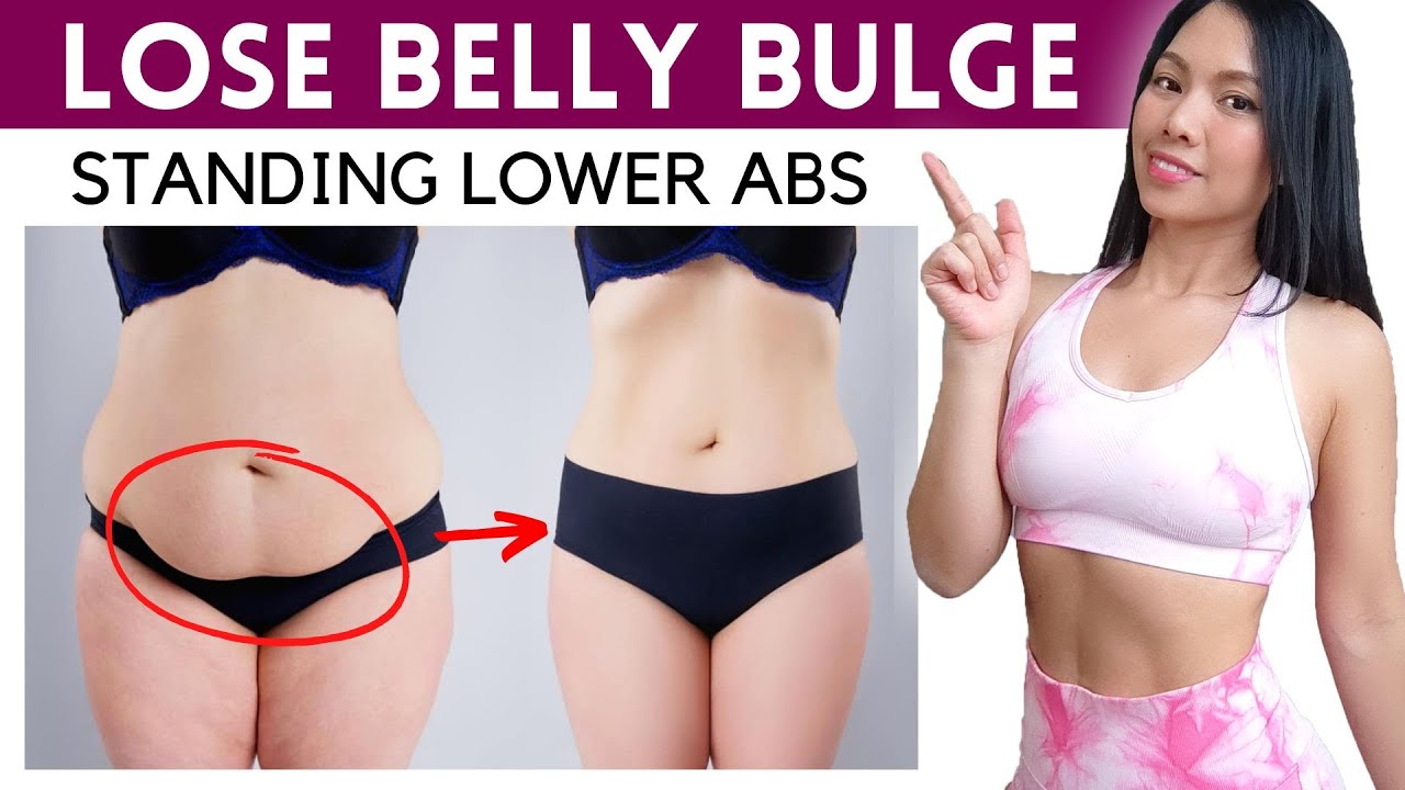 STANDING LOWER ABS & MIDSECTION, lose belly bulge & tighten core. NO squats/lunges | Hana Milly