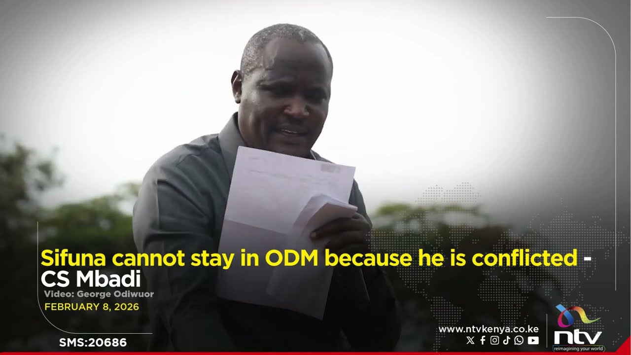 Sifuna cannot stay in ODM because he is conflicted - CS Mbadi