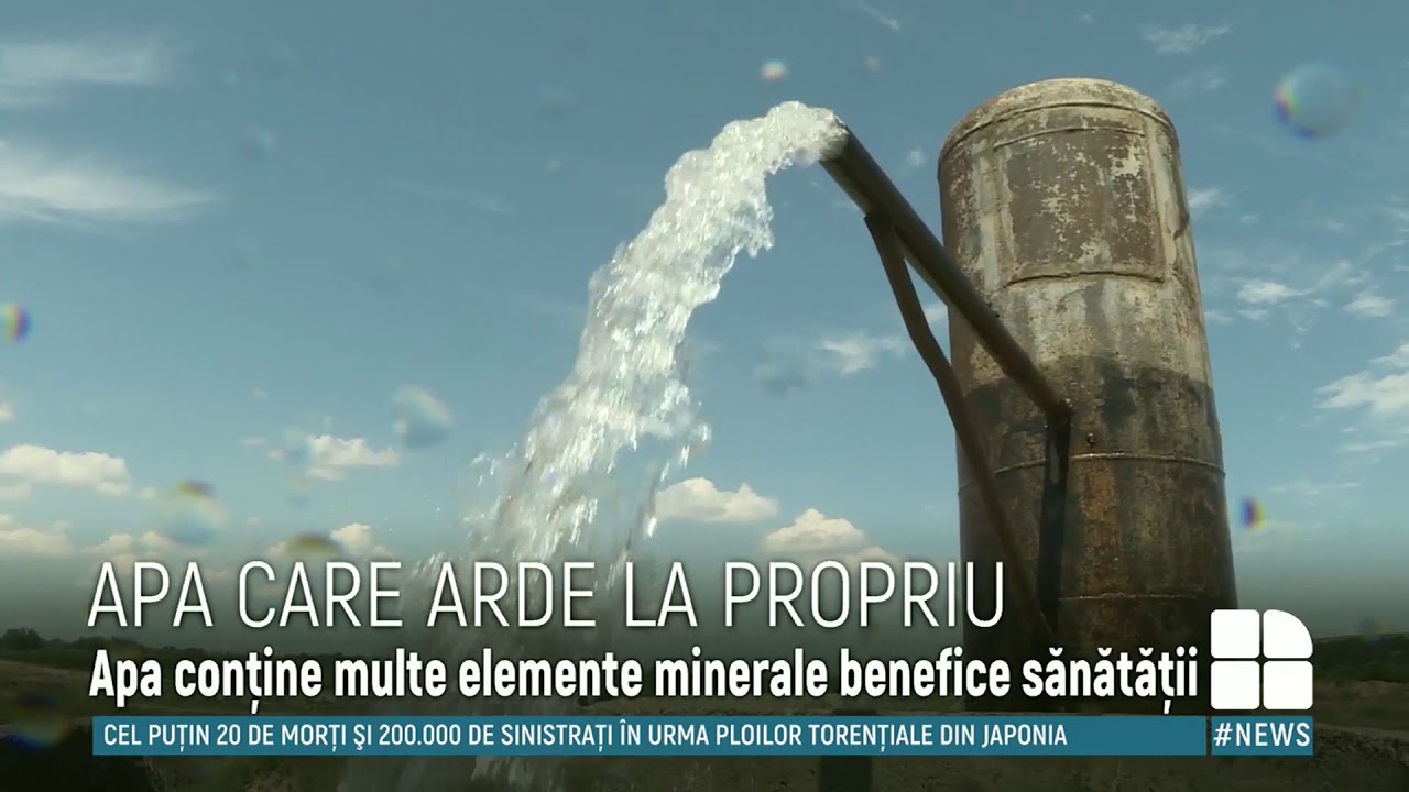 Apa care arde la propriu. Un izvor din satul Goteşti, o adevărată comoară a naturii